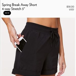 Spring Break Away Lululemon Shorts
